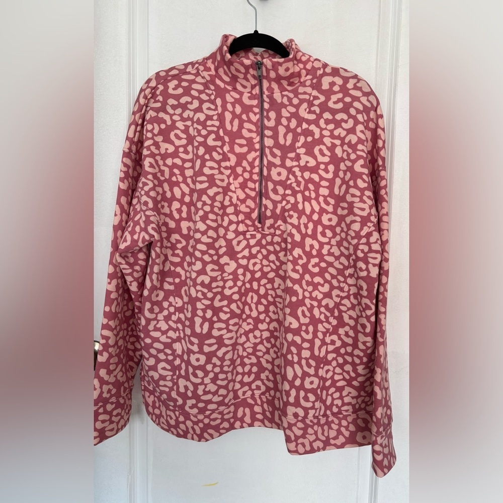 NWOT Lularoe pullover- pink animal print - Picture 2 of 4